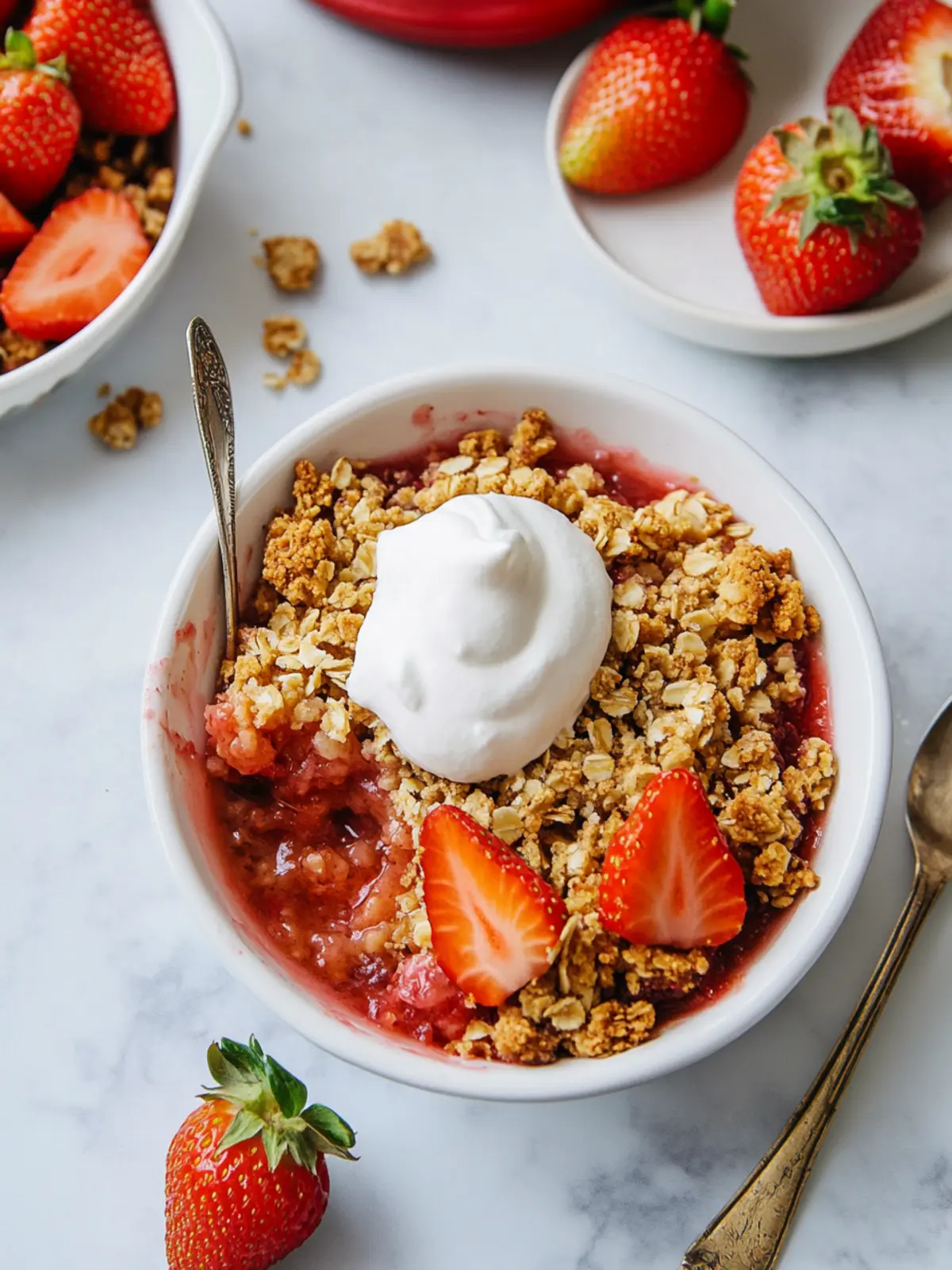 strawberry rhubarb crisp