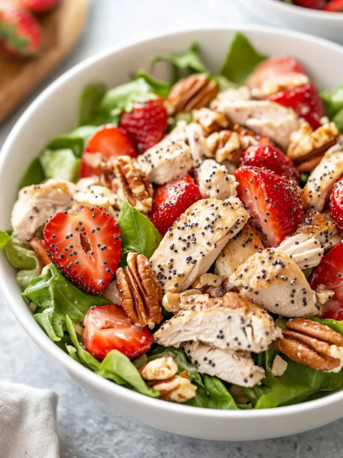 Strawberry Poppy Seed Pecan Chicken Salad