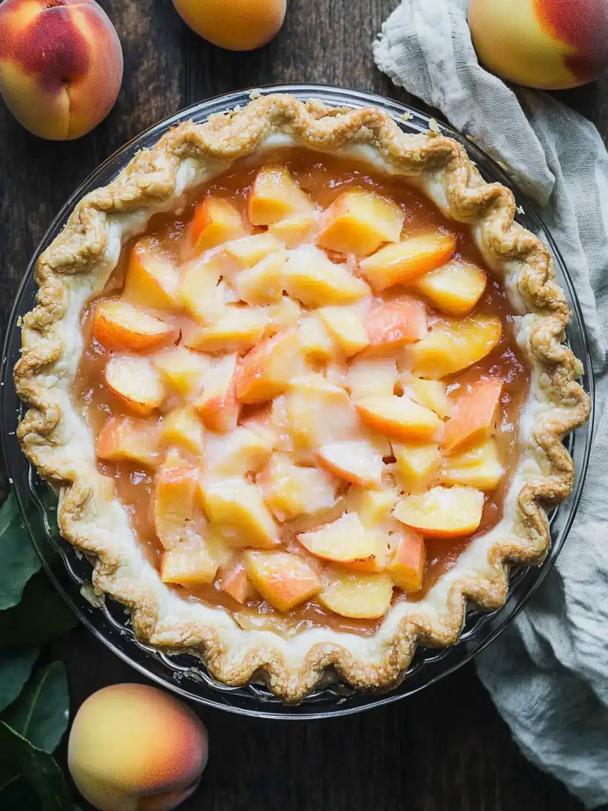 fresh peach pie