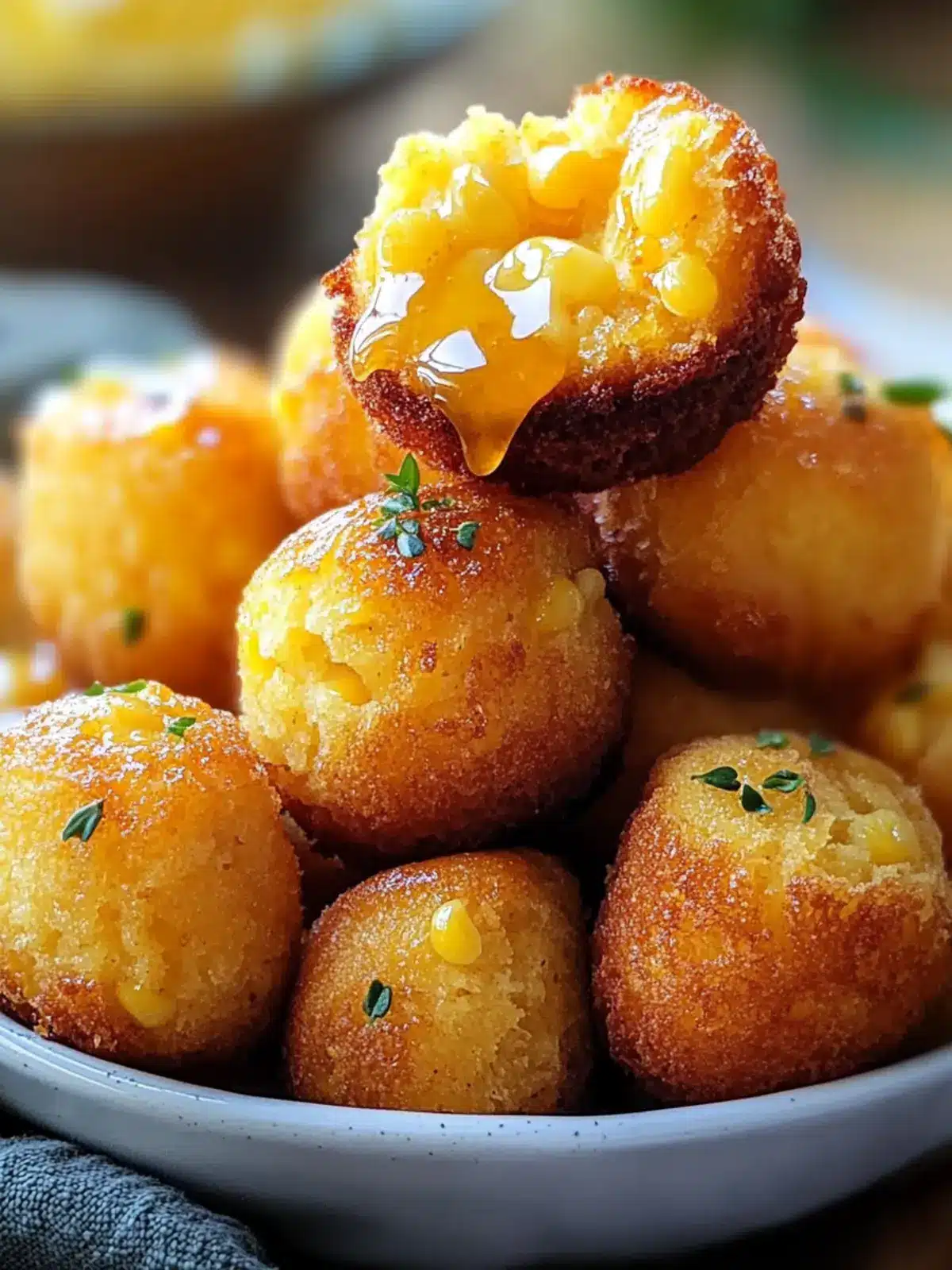 Southern-Style Honey Butter Cornbread Poppers