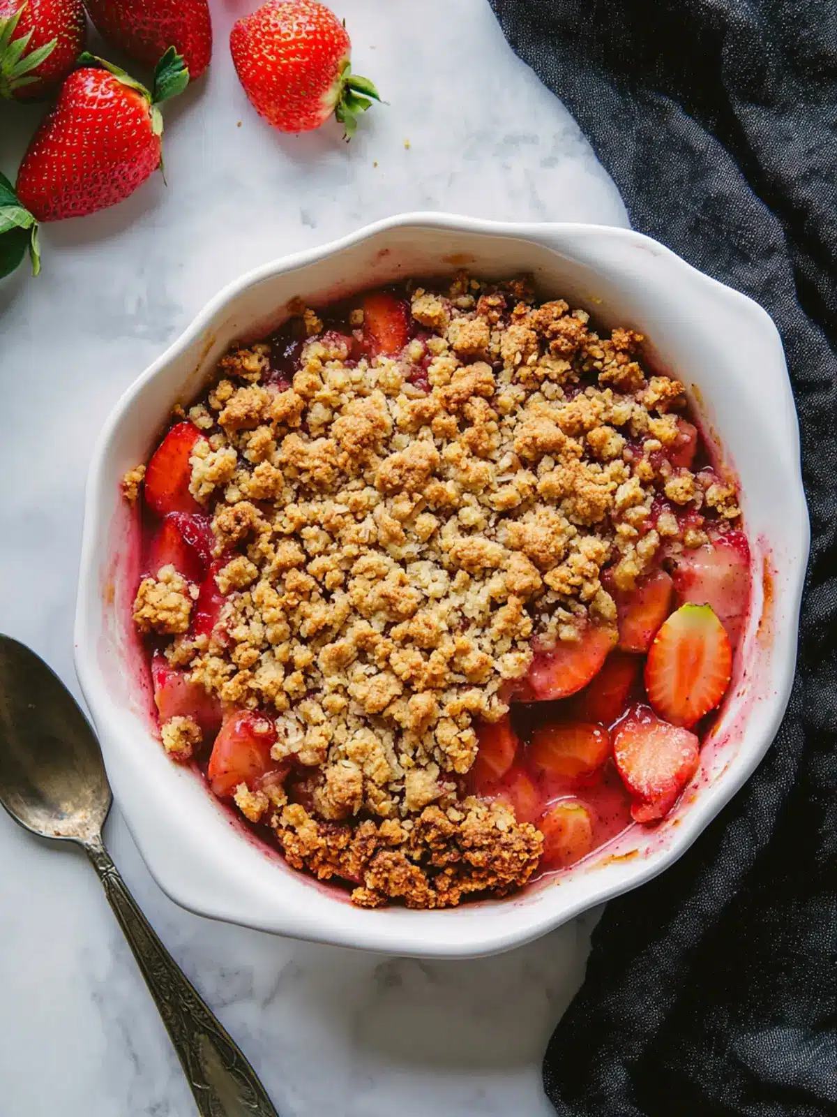 strawberry rhubarb crisp