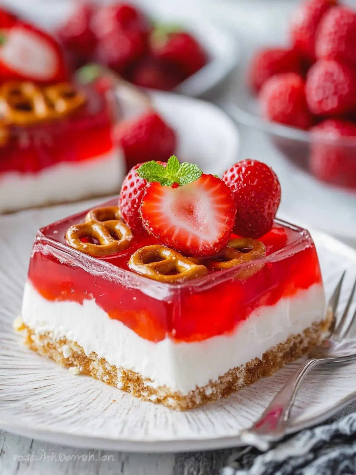 pretzel jello dessert