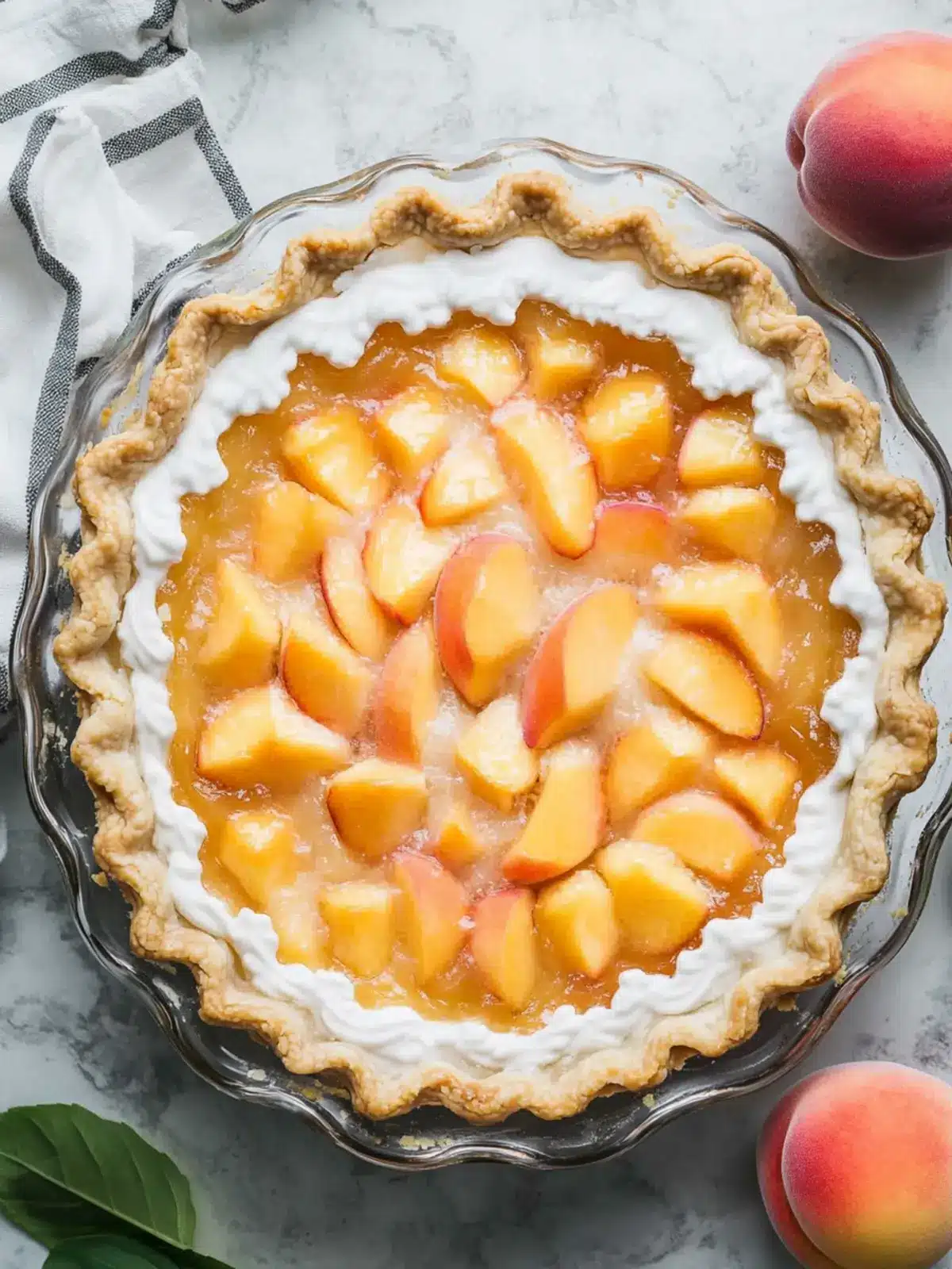 fresh peach pie