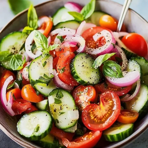 cucumber tomato onion salad