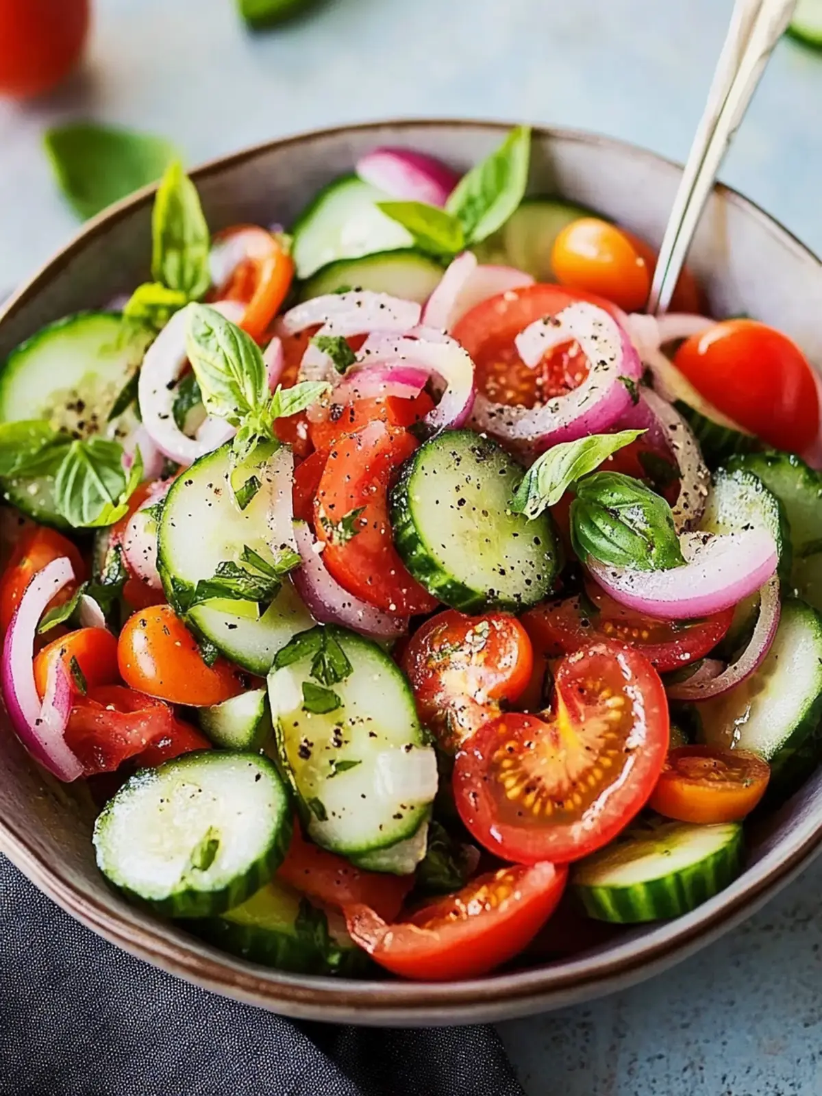 Refreshing Cucumber Tomato Onion Salad You’ll Adore