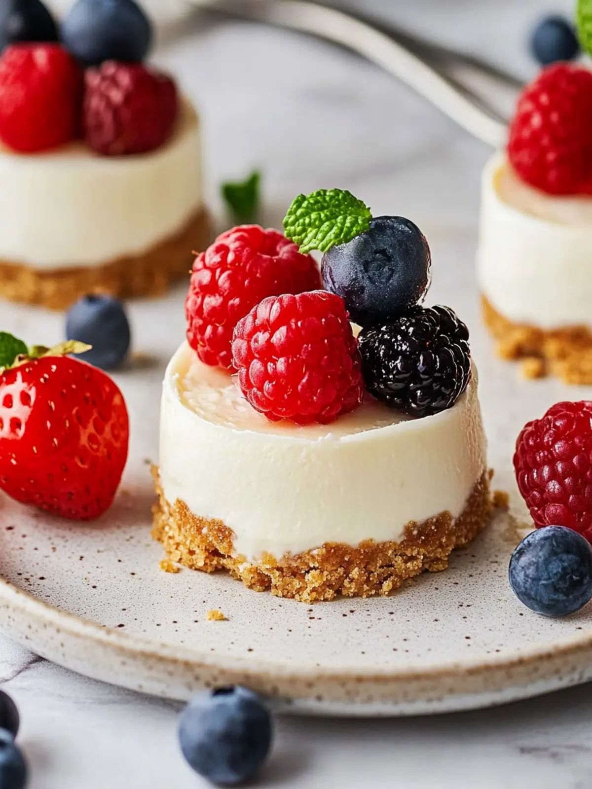 no bake mini cheesecake