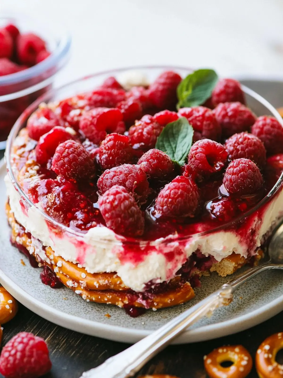 Deliciously Decadent Raspberry Pretzel Salad Recipe To Wow You