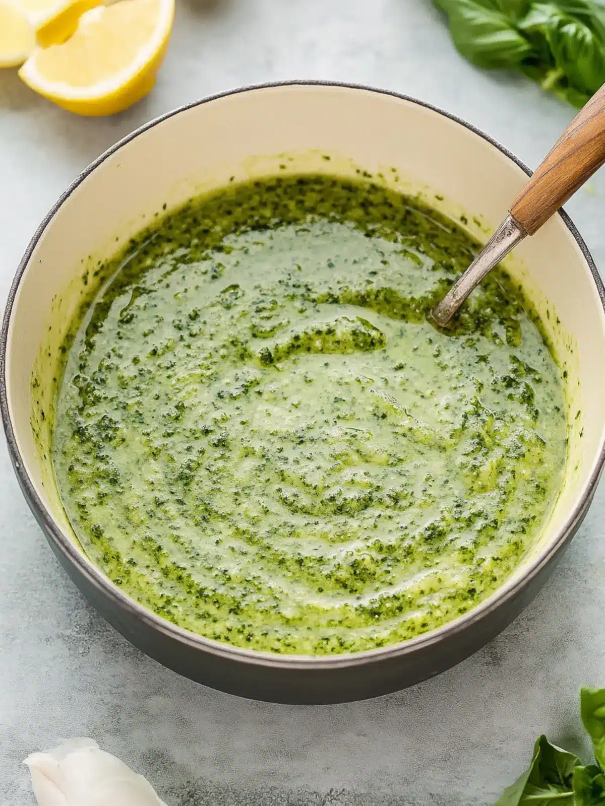 creamy pesto sauce