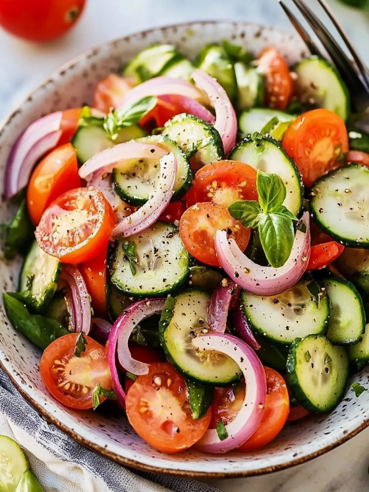 cucumber tomato onion salad