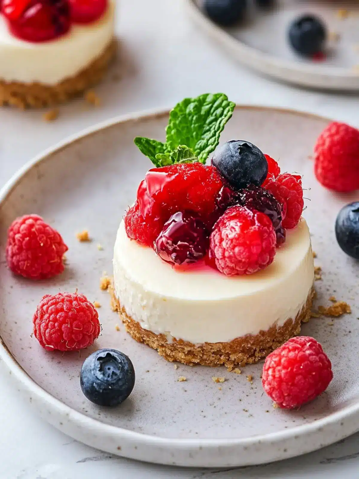 no bake mini cheesecake